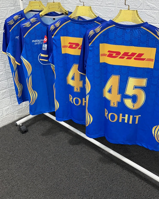 Rohit Round neck Half sleeve MI ipl jersey buy @200 rs only