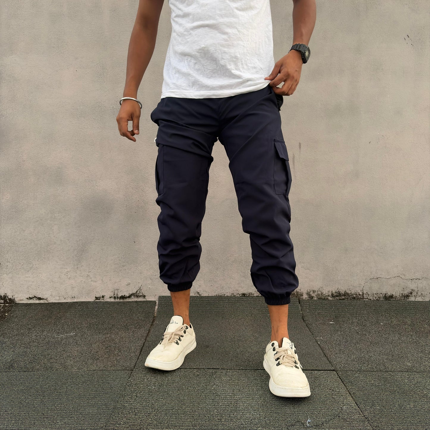 Ns 4 pocket Cargo type track pants buy 3 pcs @499(Navy)
