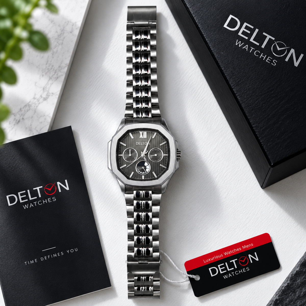 MFW octagon style stainless Steel watch Buy @200rs