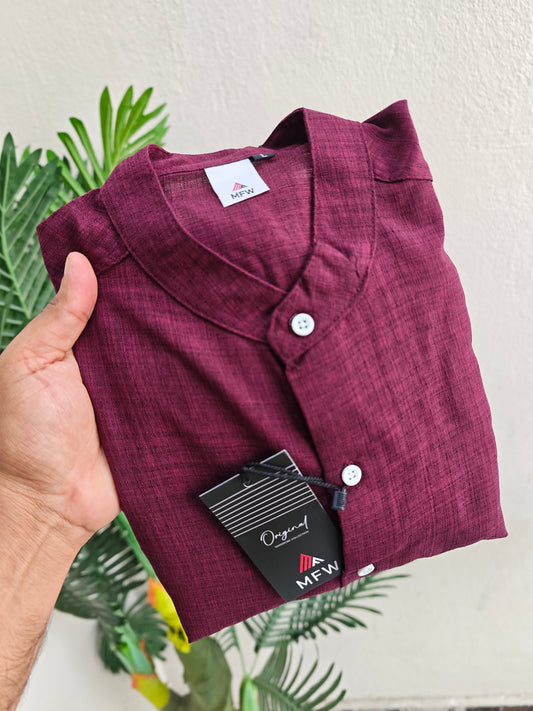 MFW Chinese collar Korean Lenin shirts Single pcs @299 and Buy 4 pcs combo @999