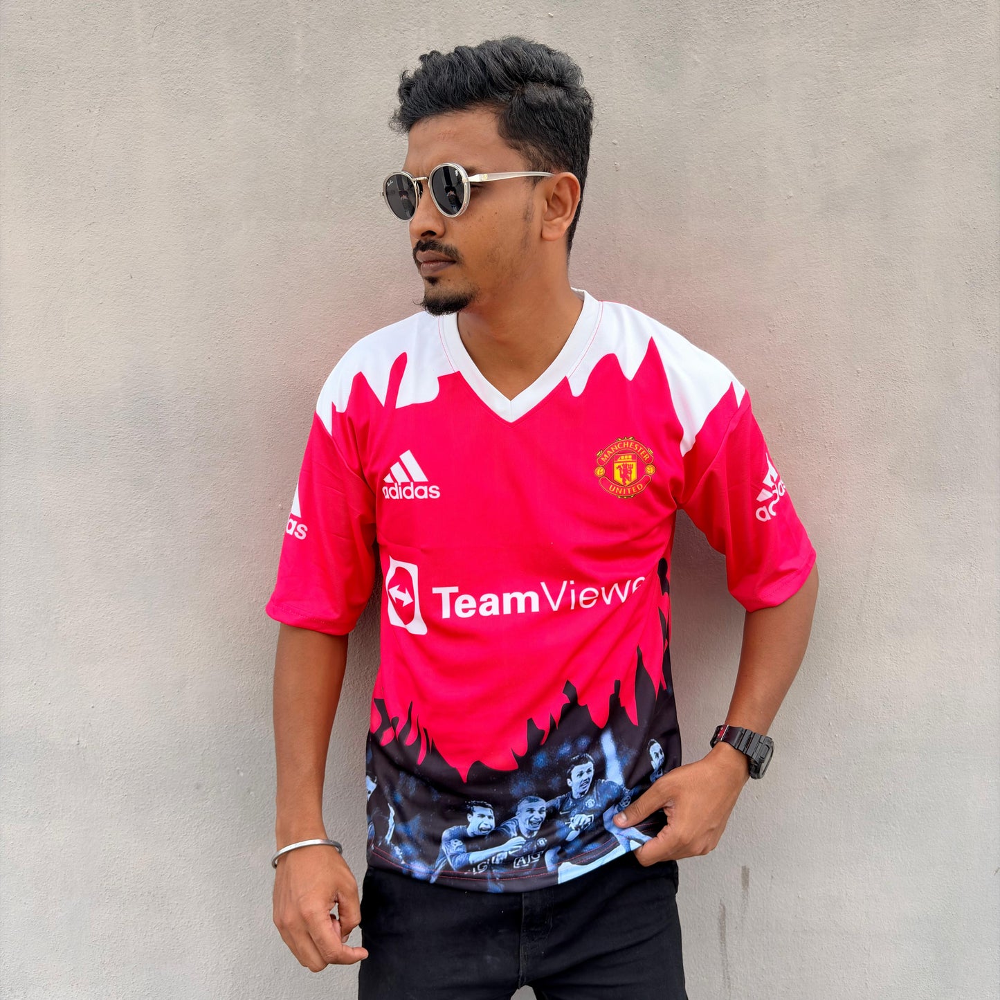 V Neck Drop shoulder Football jersey buy 3 pcs @499 and 1 pcs @199