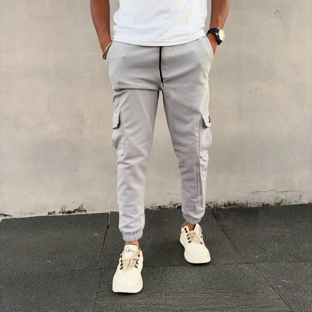 6 packet Lycra twill cargo joggers @299