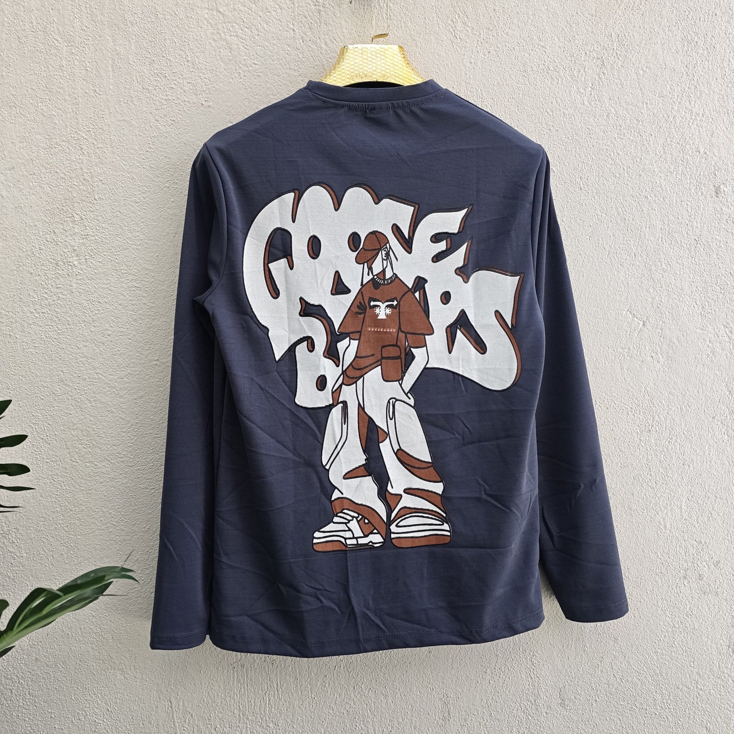 Mfw Full sleeve back printed Tshirt 1 pc @199 and 3 pcs @ 499 (GREY)