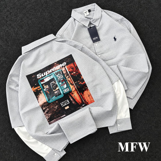 MFW DOCTOR SLEEVE BAGGY SHIRTS Single pcs @350 and Buy 3 pcs combo @999 (ASH)
