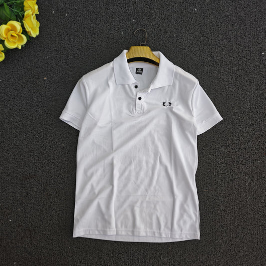 Men's collar polo Tshirt 1 pc @199 and 3 pcs @ 499(White)