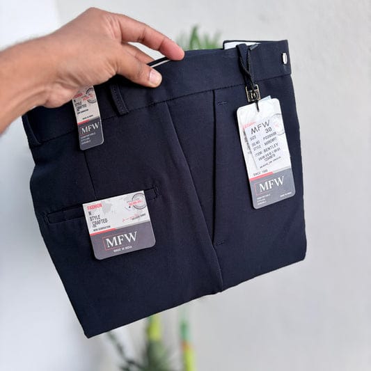 MFW Men's Barbie fabric polofit pants buy @400 rs only(NAVY)(A7)