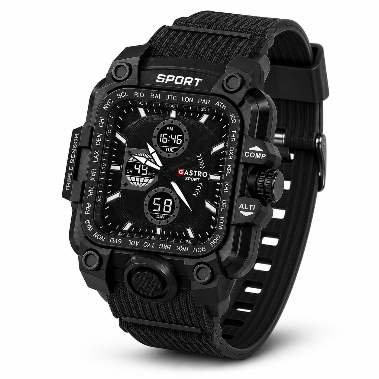 MFW Rugged Sporty Style Analog Watches Buy @150rs (Black)