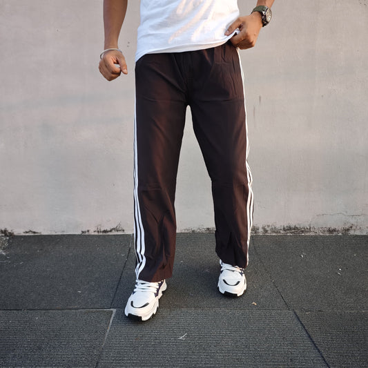 Ns 3 line baggy track pants buy 3 pcs @499(Black)
