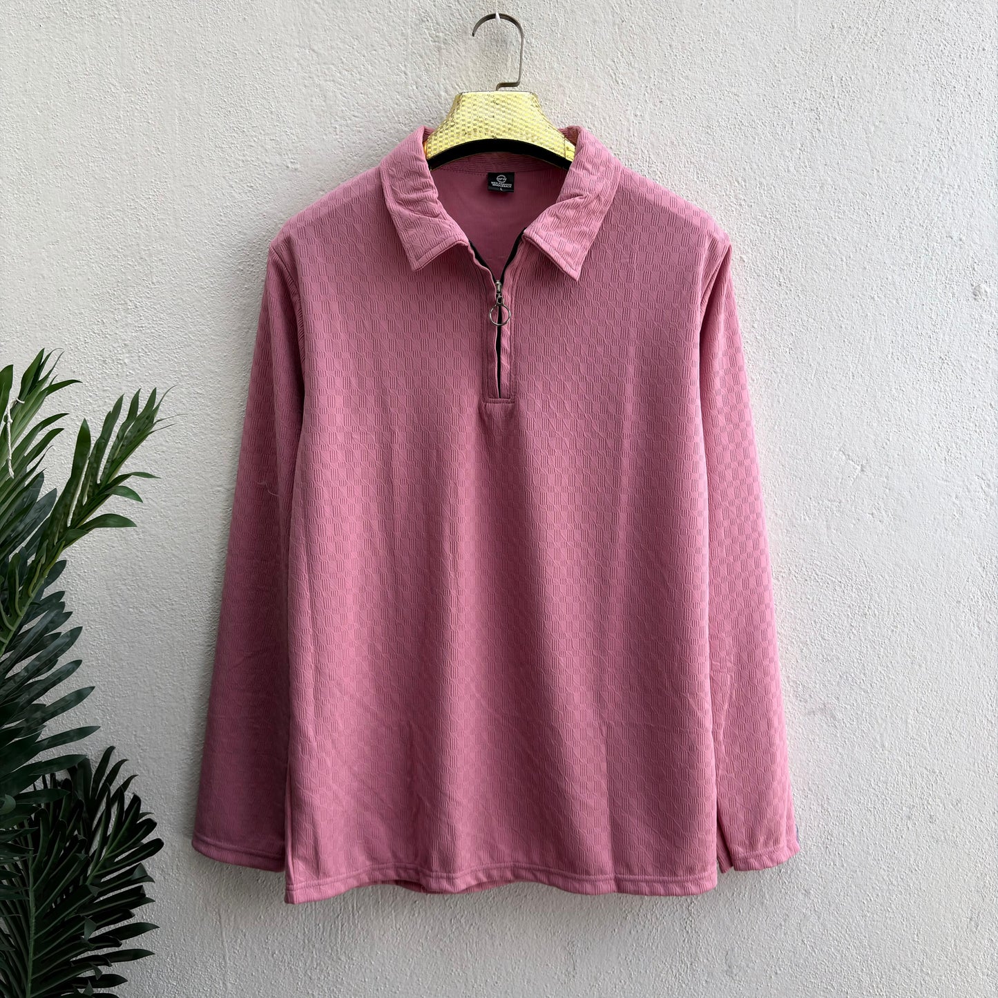 Men's Full sleeve old money Zipper polo tshirt buy 3 pcs @499 and 1 pcs @199