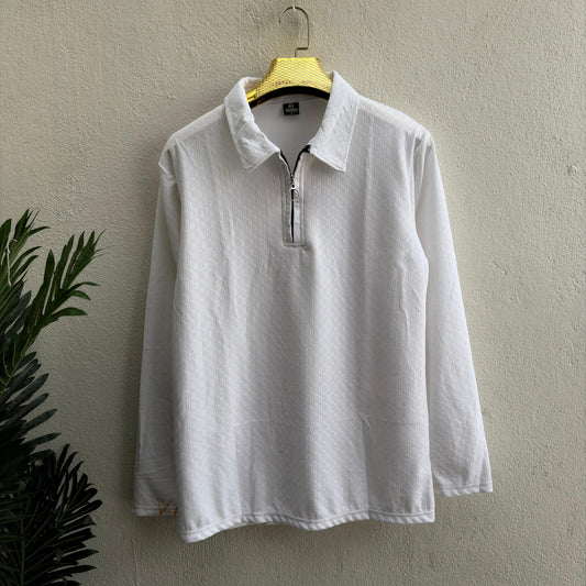 Men's Full sleeve old money Zipper polo tshirt buy 3 pcs @499 and 1 pcs @199