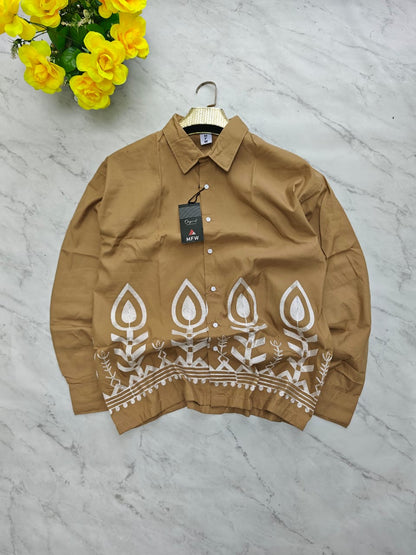 Men's Full sleeve lenin  Bottom Embroidery Shirts single pcs @350 and Buy 3 pc combo @999 [New Design] (Copy 6)
