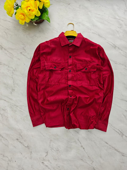 MFW  full sleeve Double pocket corduroy shirts Single pcs @299 and Buy 4 pcs combo @999