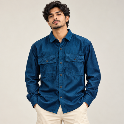 MFW  full sleeve Double pocket corduroy shirts Single pcs @299 and Buy 4 pcs combo @999
