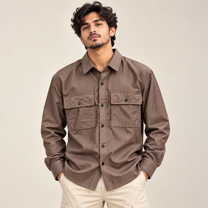 MFW  full sleeve Double pocket corduroy shirts Single pcs @299 and Buy 4 pcs combo @999