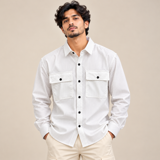 MFW  full sleeve Double pocket corduroy shirts Single pcs @299 and Buy 4 pcs combo @999