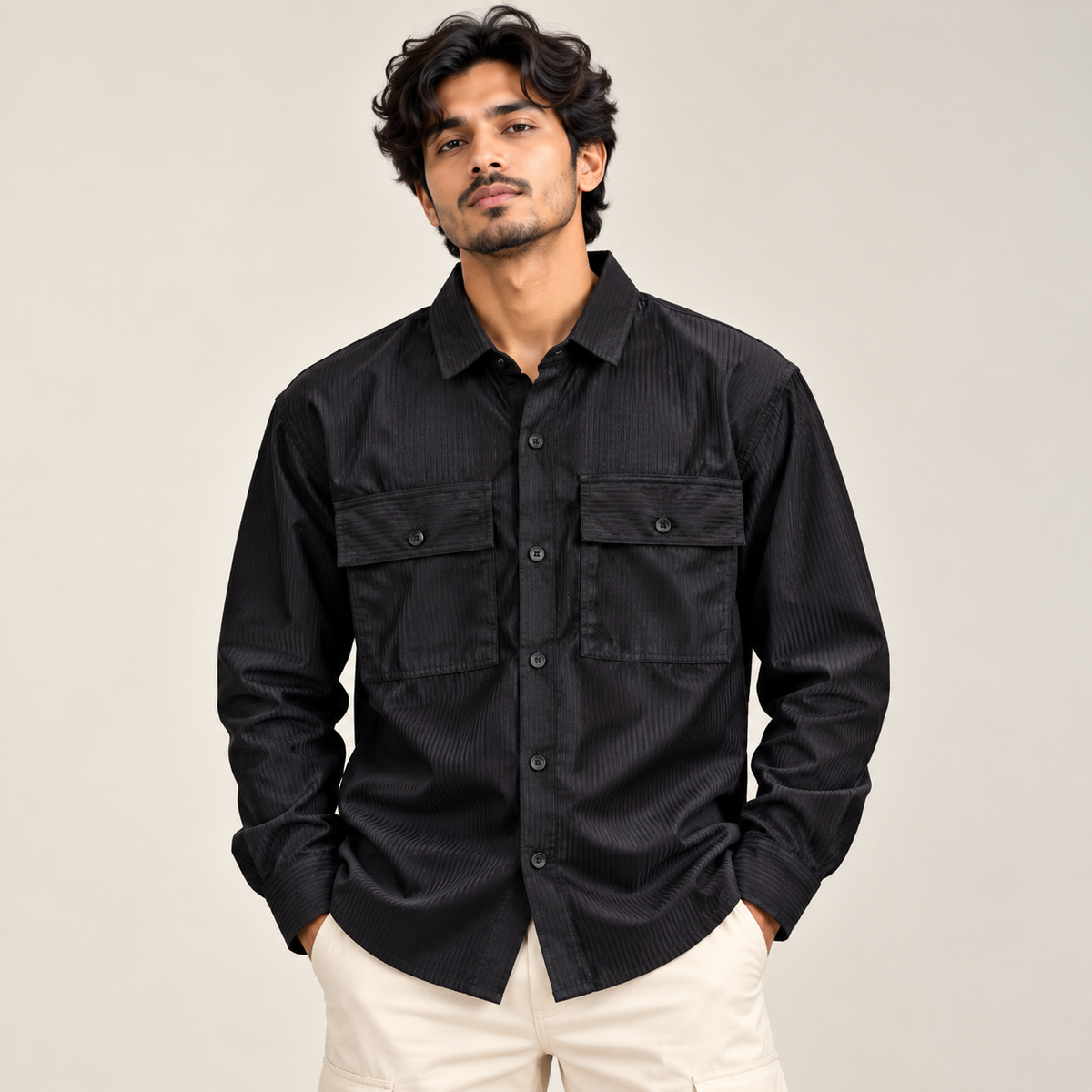 MFW  full sleeve Double pocket corduroy shirts Single pcs @299 and Buy 4 pcs combo @999