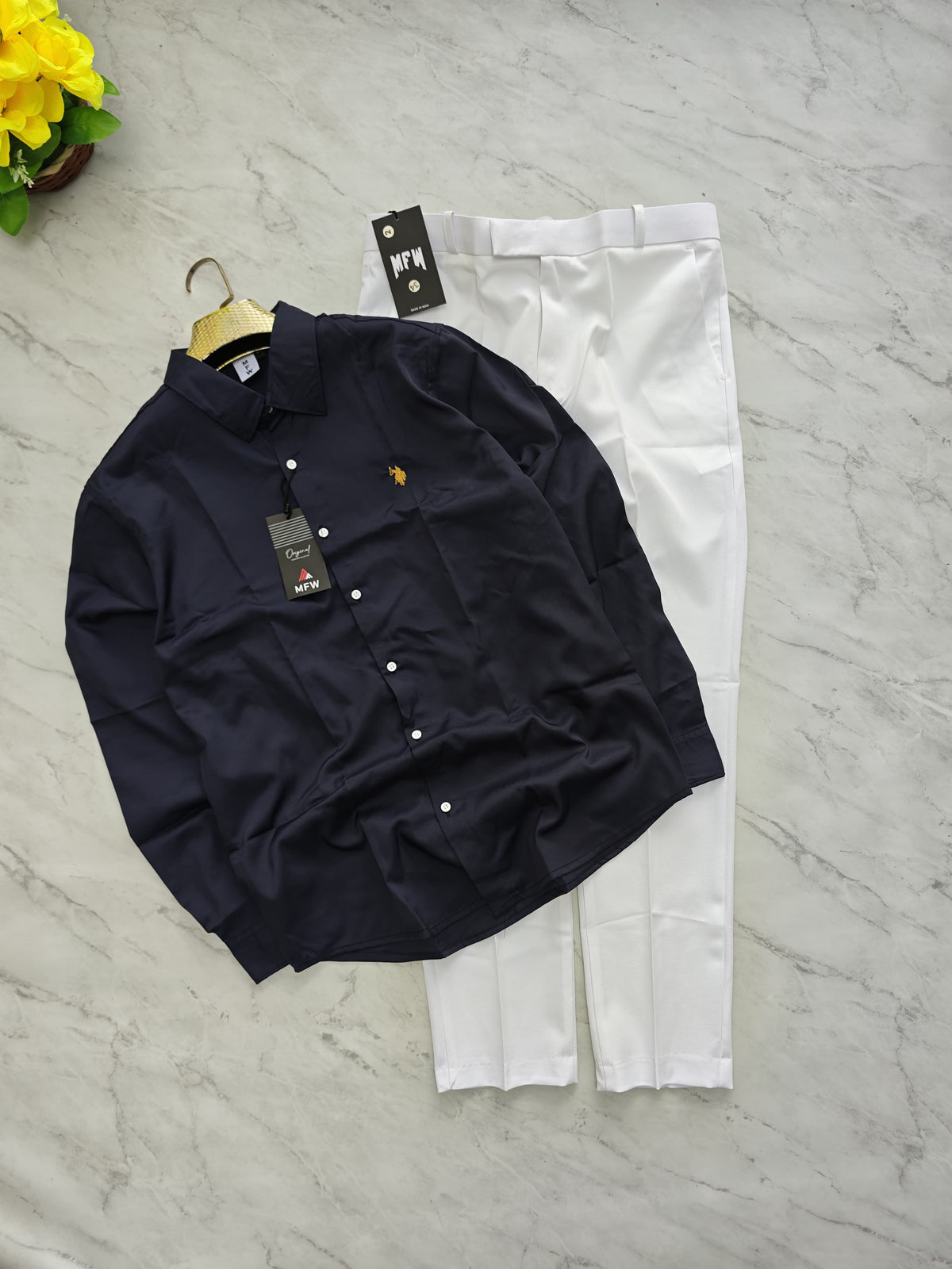 2 in 1 combo MFW party wear shirts + Twill Fabric polo fit pant buy @600 rs only (Copy)