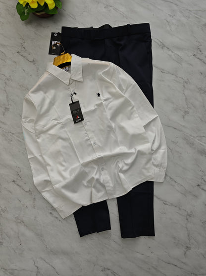 2 in 1 combo MFW party wear shirts + Twill Fabric polo fit pant buy @600 rs only