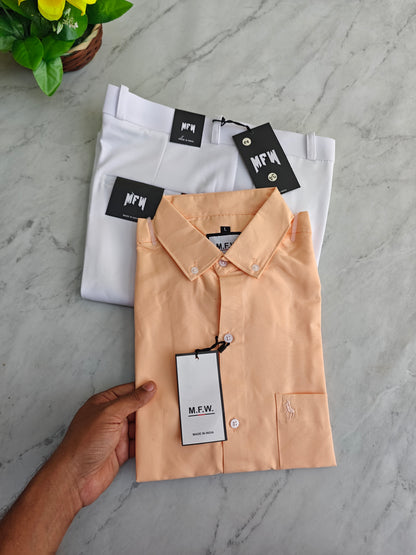 2 in 1 combo MFW plain shirts + Twill Fabric polo fit pants buy @550 rs only