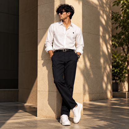 2 in 1 combo MFW party wear shirts + Twill Fabric polo fit pant buy @600 rs only
