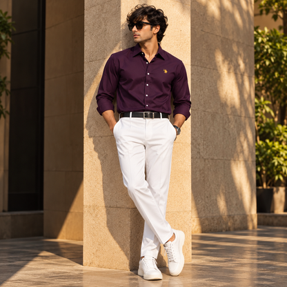2 in 1 combo MFW party wear shirts + Twill Fabric polo fit pant buy @600 rs only