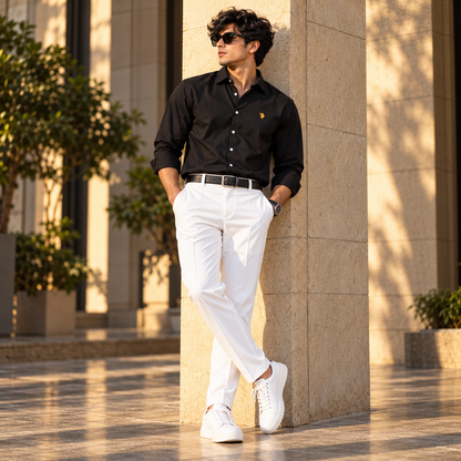 2 in 1 combo MFW party wear shirts + Twill Fabric polo fit pant buy @600 rs only