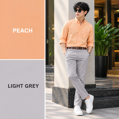 2 in 1 combo MFW plain shirts + Twill Fabric polo fit pants buy @550 rs only