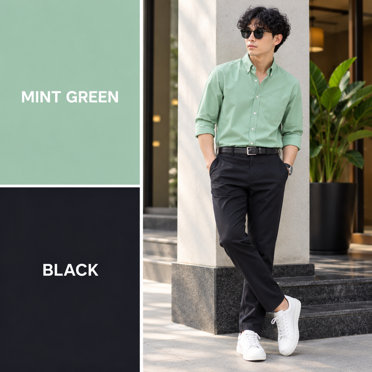2 in 1 combo MFW plain shirts + Twill Fabric polo fit pants buy @550 rs only
