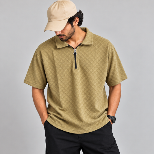 MFW drop shoulder Zipper Tshirt 1 pc @199 and 3 pcs @ 499 (Copy)