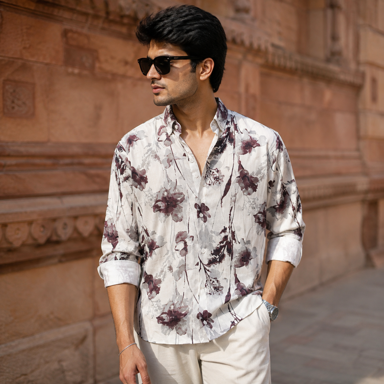 Floral Printed Full Sleeve Shirt for Men – Buy @ ₹300
