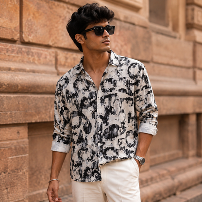 Floral Printed Full Sleeve Shirt for Men – Buy @ ₹300