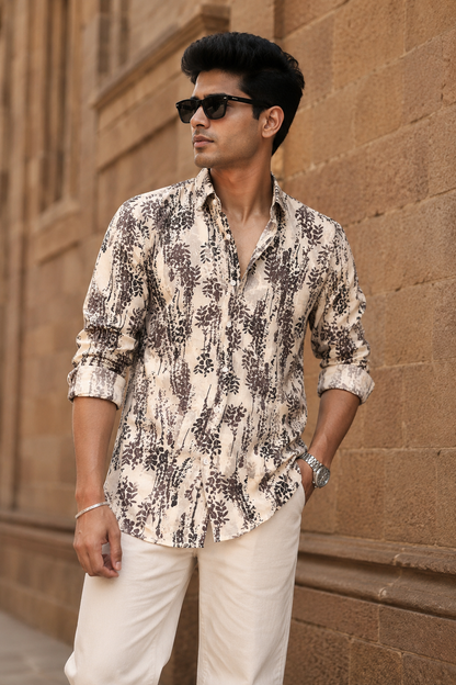 Floral Printed Full Sleeve Shirt for Men – Buy @ ₹300