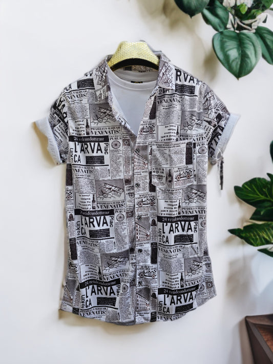 Half sleev Lycra printed  shirts buy 3 pcs @499