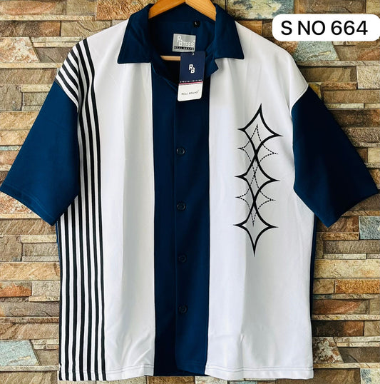 shirt cuban Collar Oversize Drop Shoulder Polo DesignerShirts Single pcs @249