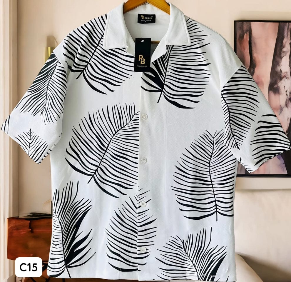 C15 shirt cuban Collar Oversize Drop Shoulder Polo DesignerShirts Single pcs @249