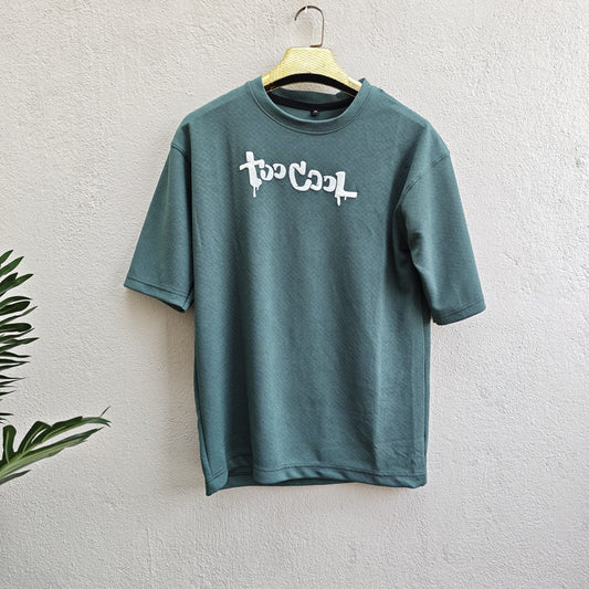 Round neck Front and back print drop shoulder Tshirt 1 pc @199 and 3 pcs @ 499 (Too cool)