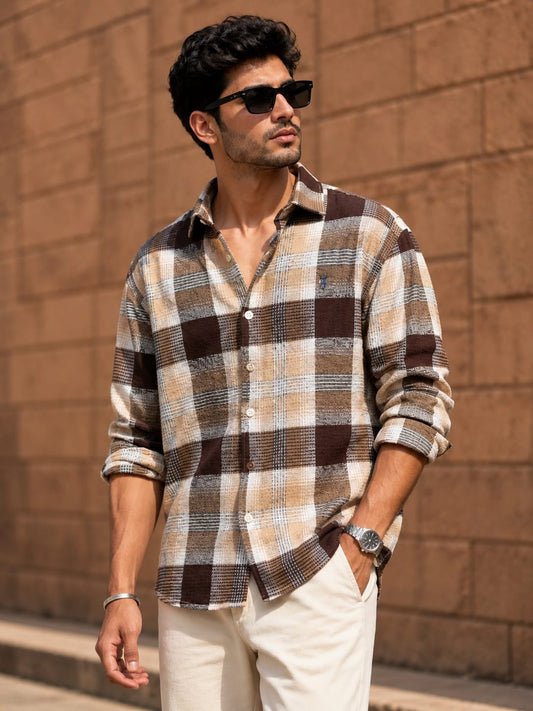 Checked Full Sleeve Shirt for Men – Buy 1 pc @ ₹300 Buy 4 pcs combo @999
