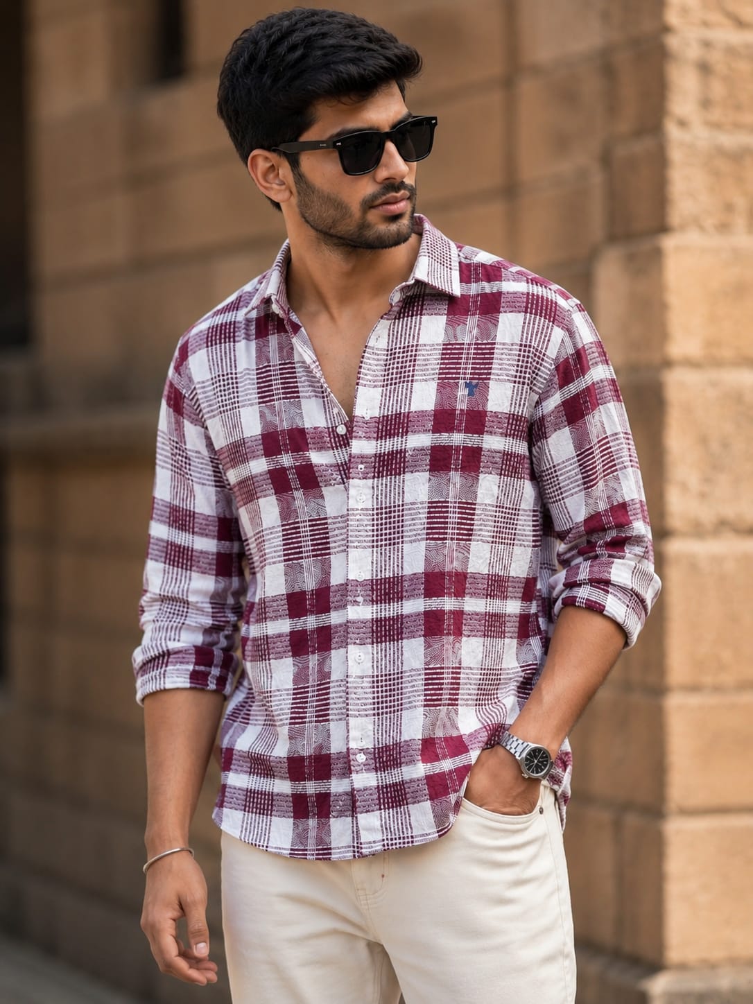 Checked Full Sleeve Shirt for Men – Buy 1 pc @ ₹300 Buy 4 pcs combo @999