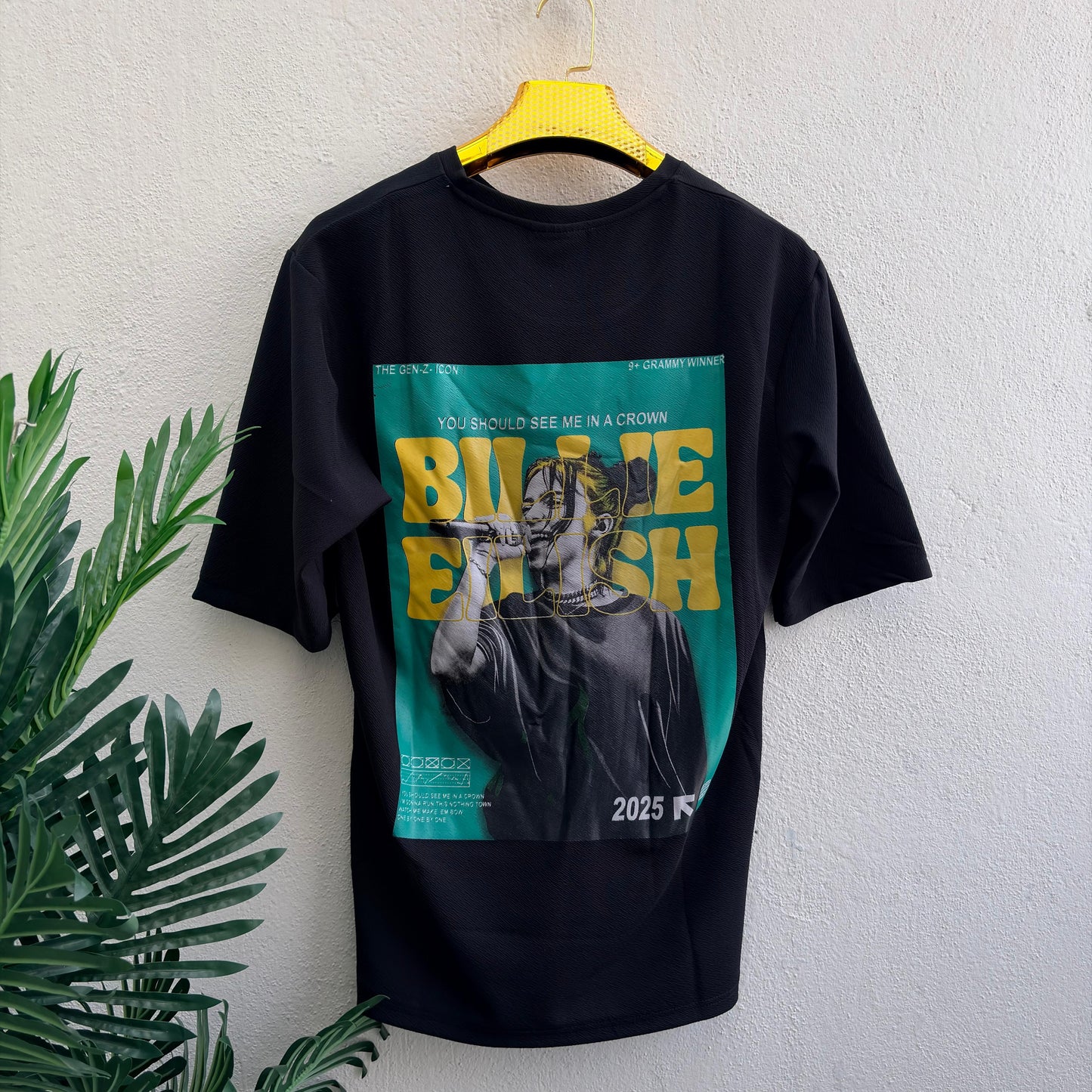 Round neck Front and back print droup shoulder Tshirt 1 pc @199 and 3 pcs @ 499