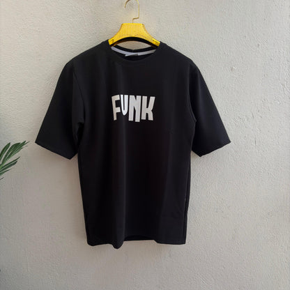 Round neck Front and back print droup shoulder Tshirt 1 pc @199 and 3 pcs @ 499(BLACK)