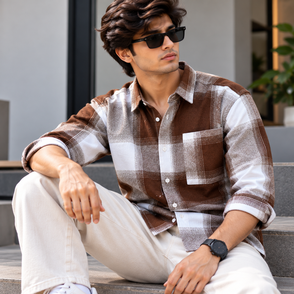 MFW baggy type Viral checked full sleeve shirts Single pcs @299 and Buy 4 pcs combo @999 [New]