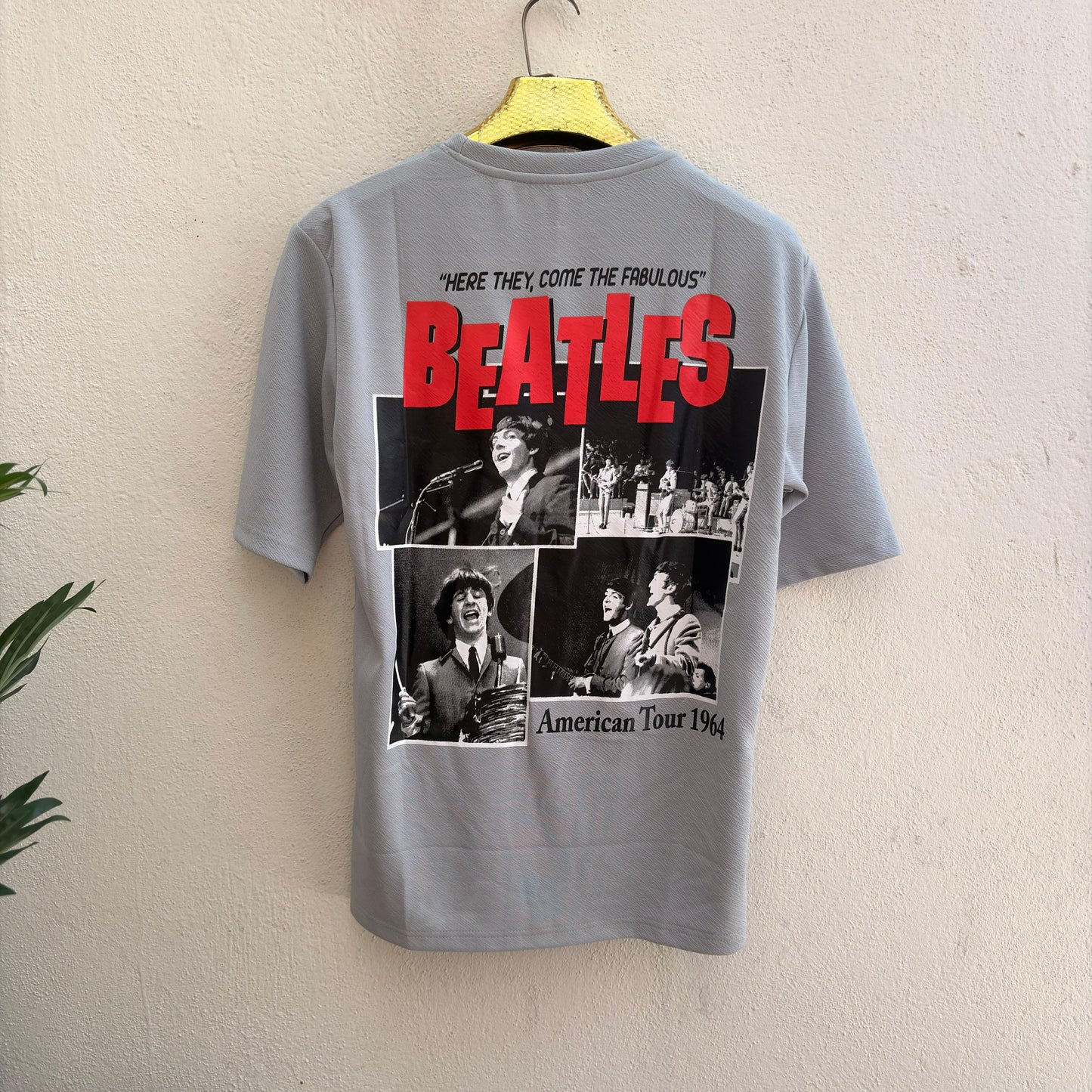 Round neck Front and back print drop shoulder Tshirt 1 pc @199 and 3 pcs @ 499(Beatles Design)