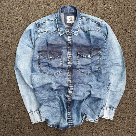 Men's Double pocket Denim Shirts single pcs @350 and Buy 3 pc combo @999