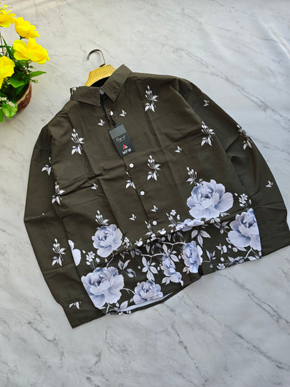 Men's Full sleeve Bottom Viscose Printed Shirts single pcs @350 and Buy 3 pc combo @999
