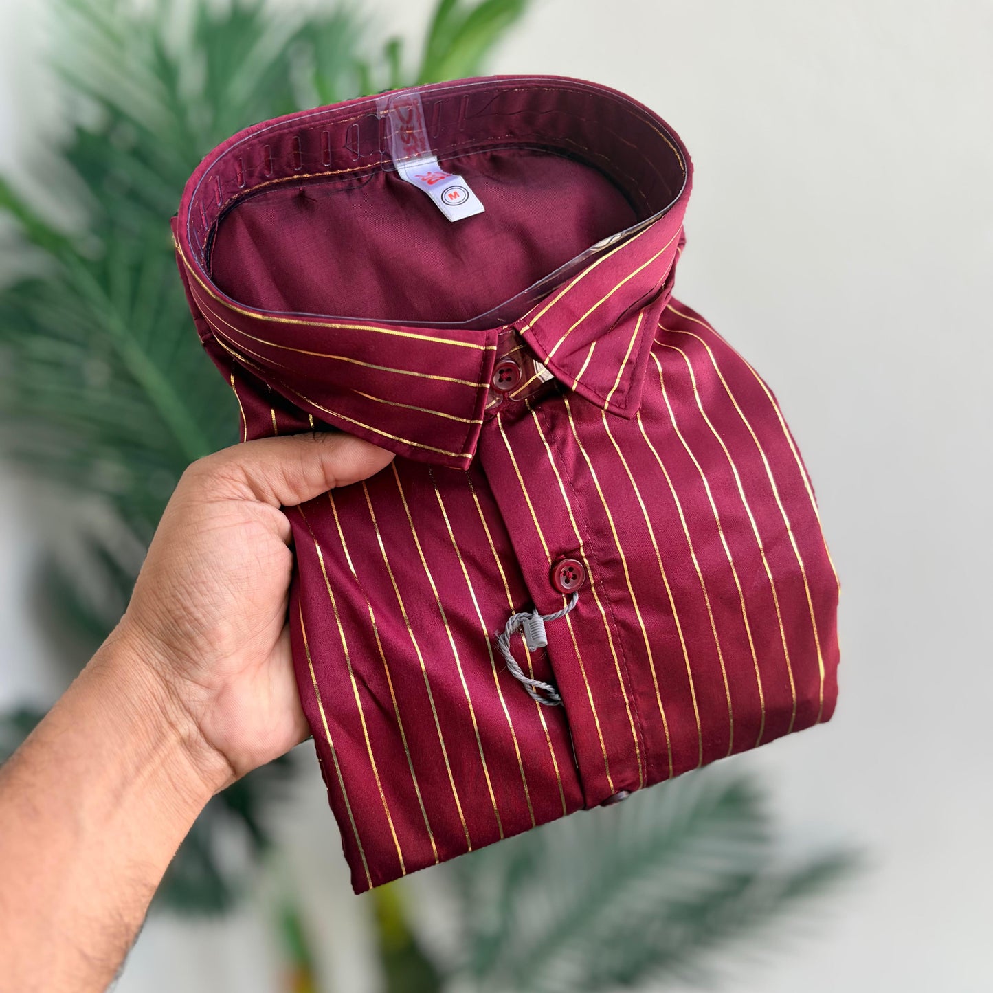 Men's full sleeve Gold foil print satin Shirts single pcs @299 and Buy 4 pcs combo @999