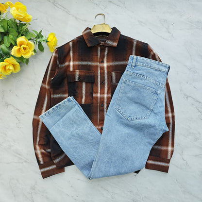 2 in 1 combo mfw back printed shirts+plain momfit jeans pant combo buy @600 rs only
