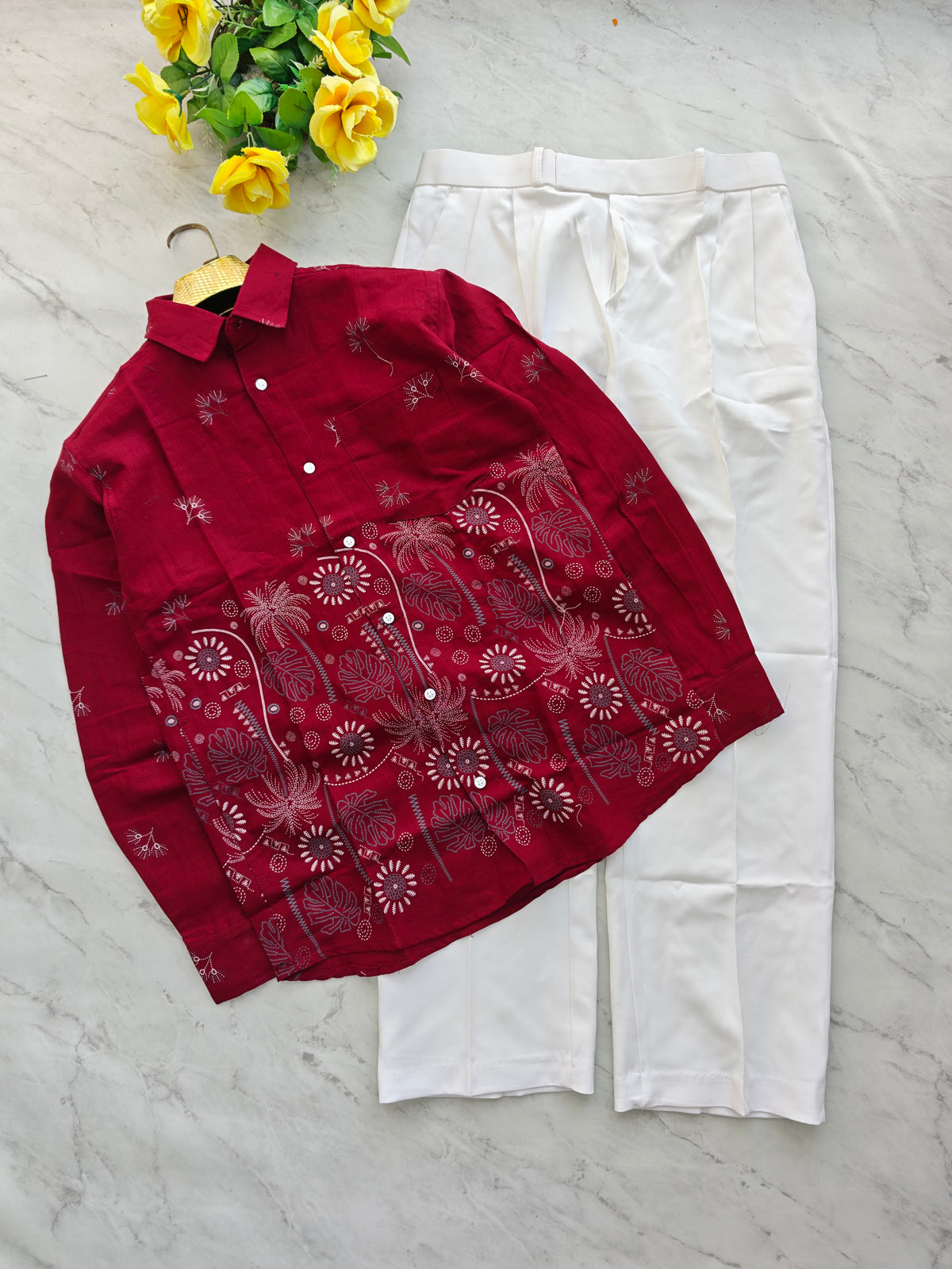 2 in 1 Combo MFW bottom printed shirts + Korean Baggy pant buy @600 rs only