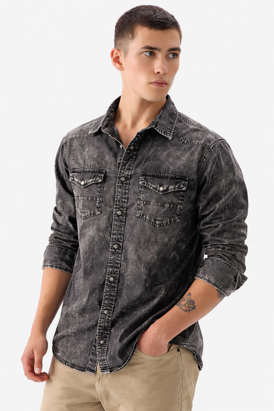 Mfw  Double pocket Denim Shirts single pcs @350 and Buy 3 pc combo @999