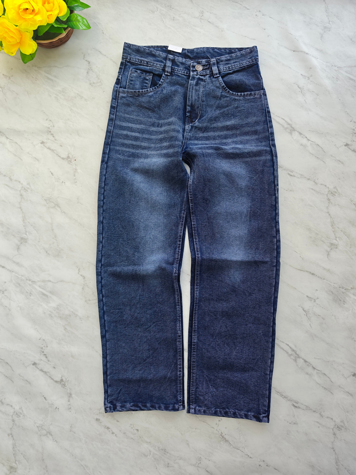 MFW whisker Straight fit jeans pant buy @400 rs [D.Blue]