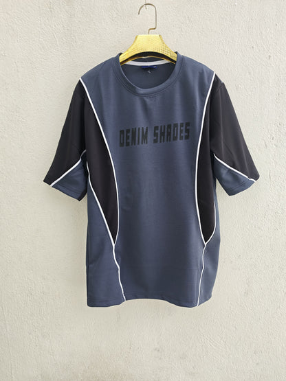 MFW piping design round neck drop shoulder tshirt buy@250rs only